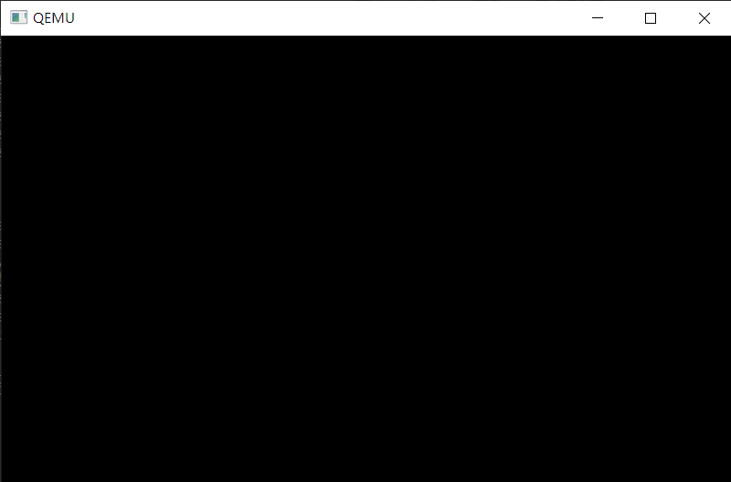 blank screen in video mode